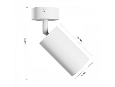 ZIDNA LAMPA 1XGU10 SQUALLA BELA SPECTRUM