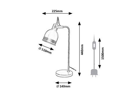 STONA LAMPA 1XE14 FLINT 2240 RABALUX