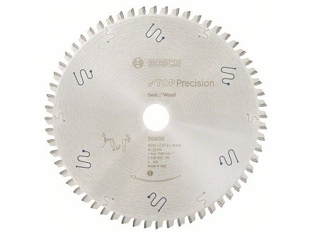 Bosch List kružne testere Top Precision Best for Wood 254mm Z60