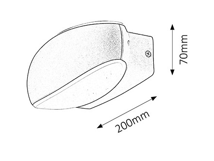 SPOLJNA ZIDNA LED LAMPA BRISTOL 8705 RABALUX