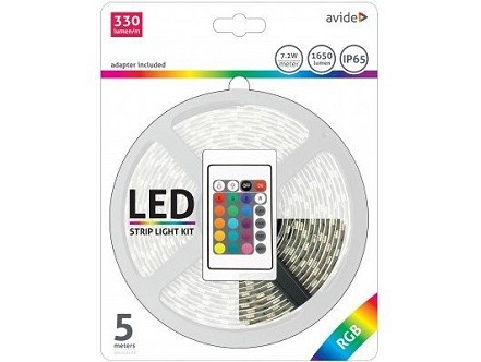 LED traka 12V 7.2W/m SMD blister 5050 30LED RGB IP65 5m