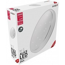 LED plafonjera Oyster IP44 Alice 24W 380x110mm WW 3000K