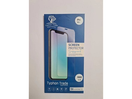 iPhone 14+ Diamond 3D Fullcover Antistatic zaštitno staklo