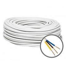(T2) H03VV-F (PP/L 3x0.75) beli licnasti kabel