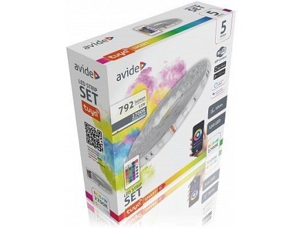 LED traka 220V 22W 30LED RGB+2700K IP65 5m WIFI TUYA + IR