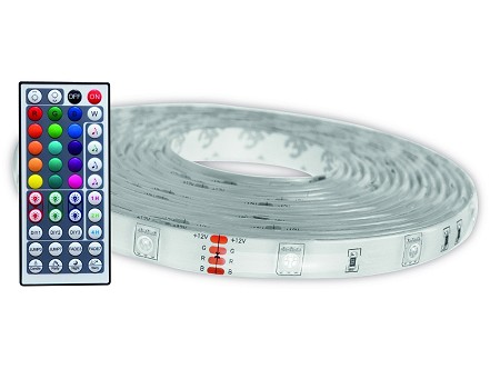 LED traka 220V 22W RGB 2x5m TUYA-Music control+IR remote