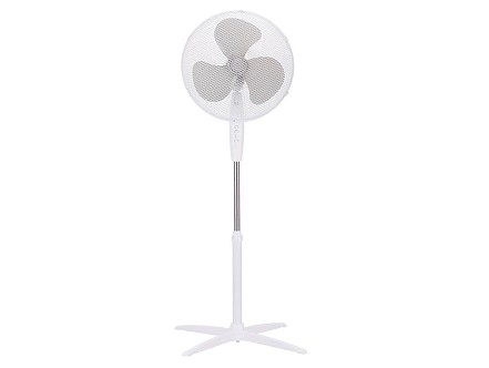 NIAROS PODNI Ventilator PREČNIKA 43CM, 45W, VISINA DO 133CM, BELI