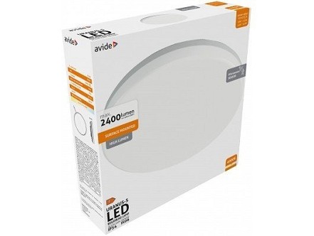 LED plafonjera Uranus IP54 18/24W NW 4000K bela senzorom