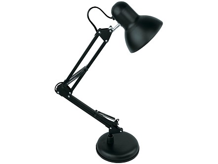 Stona lampa Vintage crna plastika
