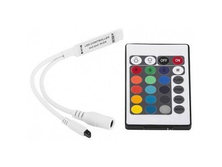 Kontroler za LED traku 5-24V 72W RGB 24 tastera IC