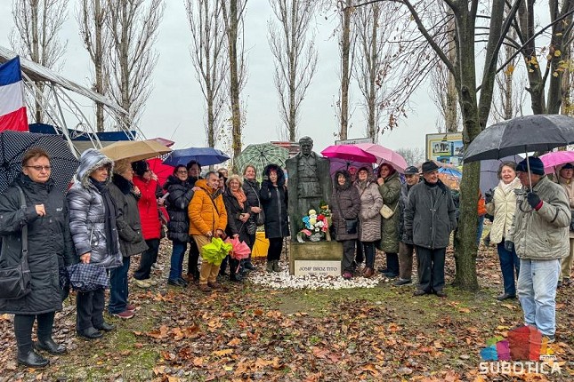 Jugonostalgičari uprkos kiši obeležili 29. novembar u Mini Jugoslaviji