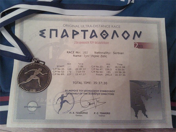 Takmičar UMK "Paligo Palus" predstavljao Srbiju na 31. Spartatlonu u Grčkoj