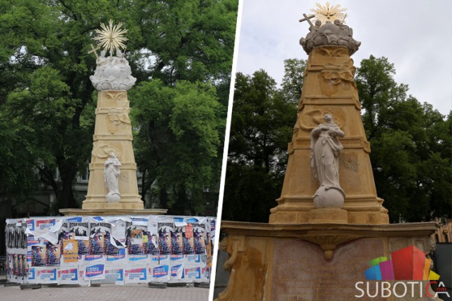 Otkrivanje spomenika Svetog Trojstva u nedelju