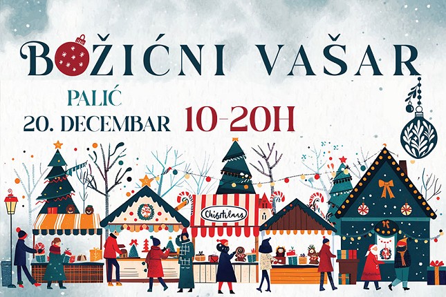 Božićni vašar 20. decembra na Velikoj terasi