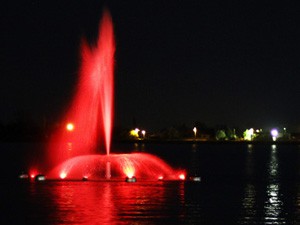 Fontana u jezeru Palić - svečano puštanje u rad u nedelju