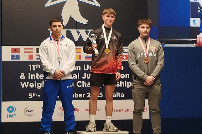 Dizanje tegova: Ivan Erdeg bronzan na Malti