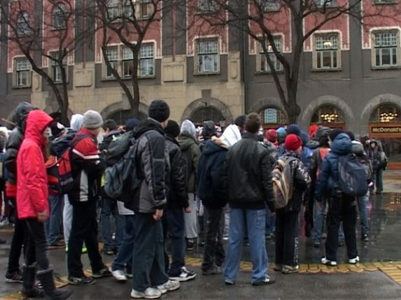 Na trgu se snimao film o Vodovodu