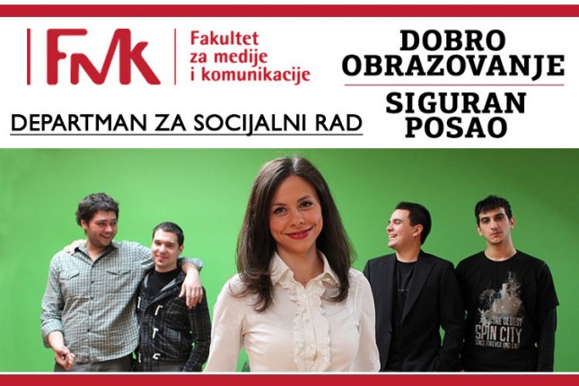 Upis studenata na program socijalni rad u okviru Fakulteta za medije i komunikacije