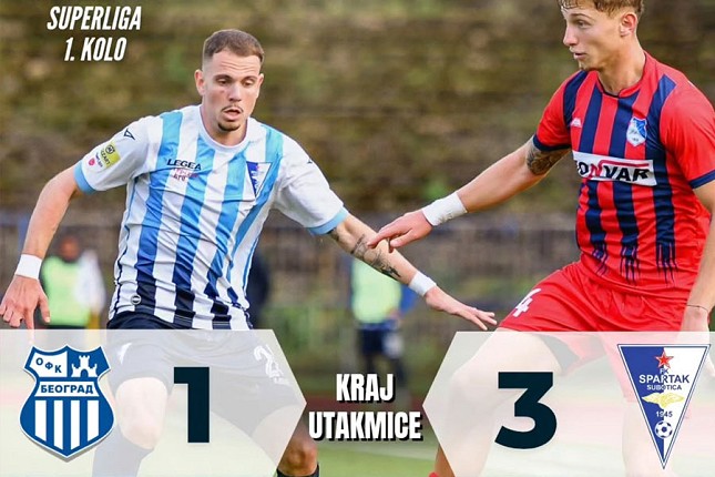 Fudbal: Spartak preokretom do trijumfa na startu sezone
