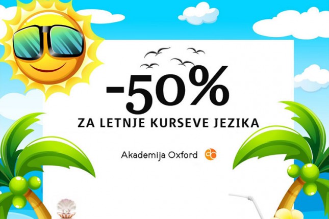 Letnji kursevi jezika Akademije Oxford u pola cene