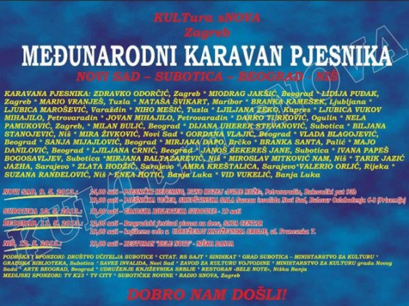 Međunarodni karavan pjesnika 10. maja u Subotici