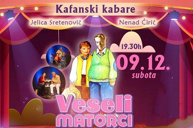 Kafanski kabare "Veseli matorci" 9. decembra u "Nepkeru"