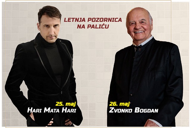 Hari Mata Hari (25. maja) i Zvonko Bogdan (26. maja) na Letnjoj pozornici