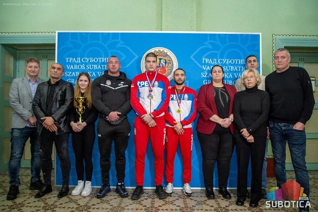 Subotica dočekala šampione: prijem za osvajače nacionalnih, evropskih i svetskih medalja