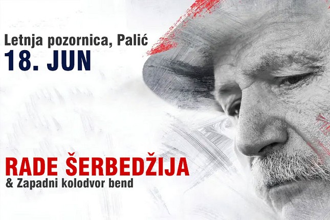 Koncert Radeta Šerbedžije 18. juna na Letnjoj pozornici