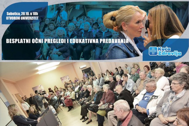 Besplatni očni pregledi i predavanja na temu prevencije bolesti oka