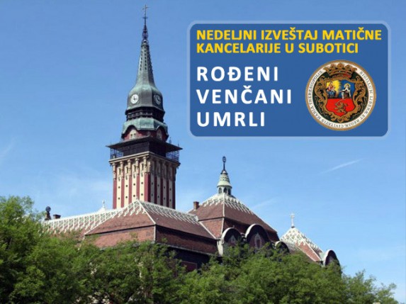 Nedeljni izveštaj Matične kancelarije (21 - 27. januar)