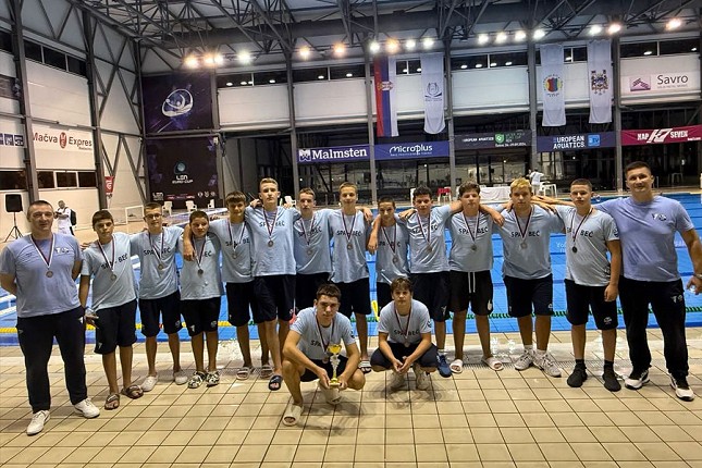 Vaterpolo: Spartakova U14 ekipa bronzana na Prvenstvu Srbije
