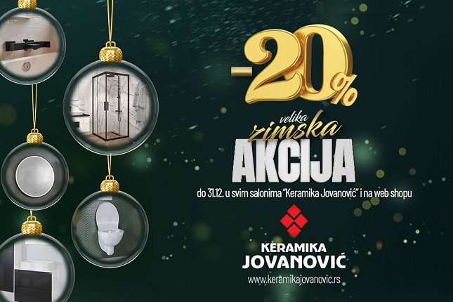 Praznična ušteda za vaš dom: Zimski popusti u Keramici Jovanović