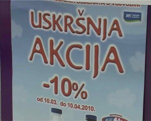 Mlekara Subotica snizila cene za 10 odsto