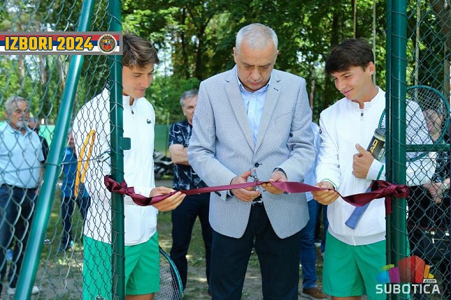 Obnovljen teniski teren na Paliću