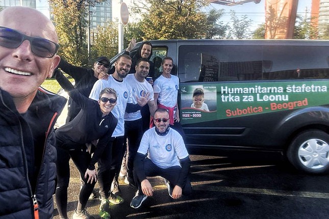 Sedmoro veličanstvenih - Subotičani istrčali humanitarnu štafetnu trku za Leonu