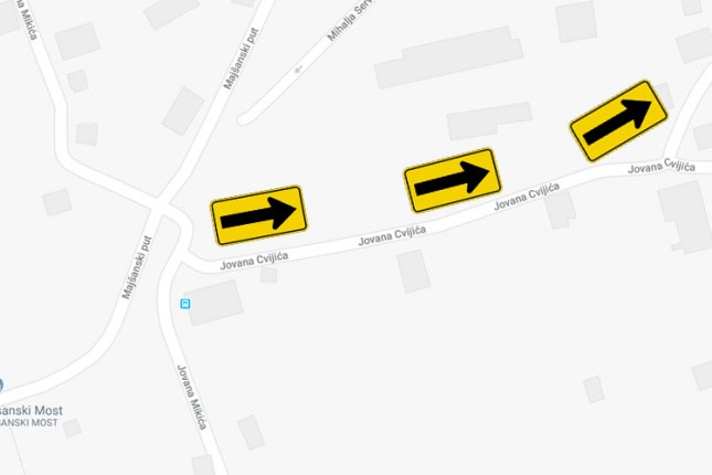 Promena režima saobraćaja u ulici Jovana Cvijića