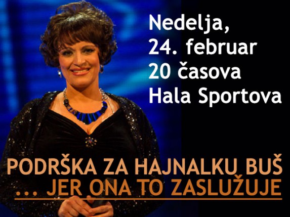 Svi za Hajnalku u nedelju u Hali sportova