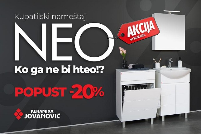Akcija koja se ne propušta – kupatilska kolekcija NEO po sniženim cenama
