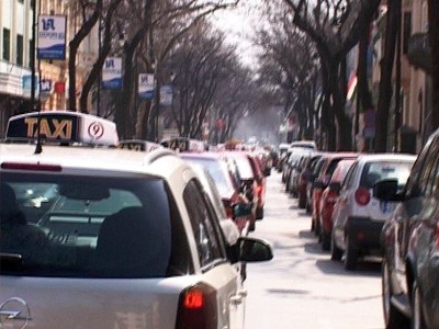 Protestna vožnja taksista