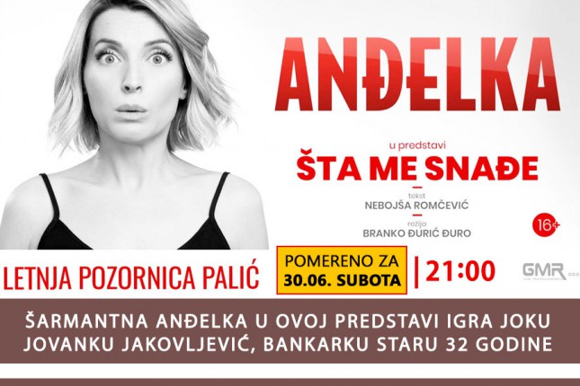 Predstava "Šta me snađe" pomerena za subotu