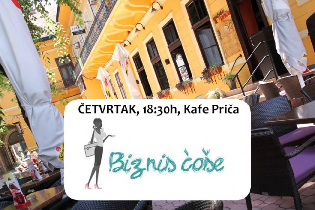 Skup preduzetnica "Biznis ćoše" u četvrtak u Kafe Priči