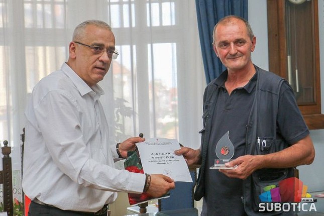 Dodeljene zahvalnice dobrovoljnim davaocima krvi