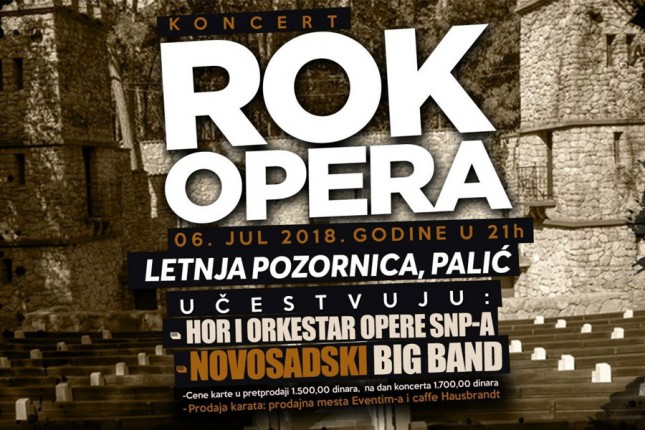 "Rok opera" u petak na Letnjoj pozornici