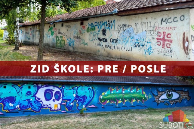 Umesto grafita: oslikan zid OŠ "Sonja Marinković"
