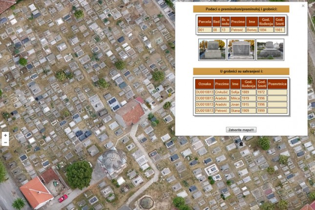 Elektronska baza grobnih mesta i pokojnika sada dostupna i preko interneta