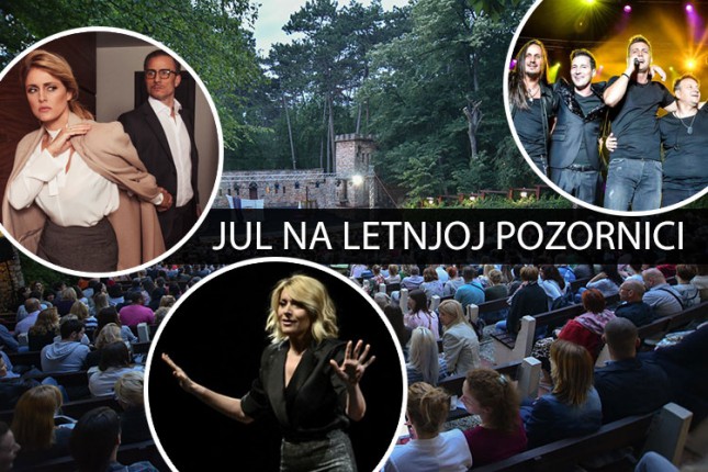 Koncerti i predstave na Letnjoj pozornici u julu