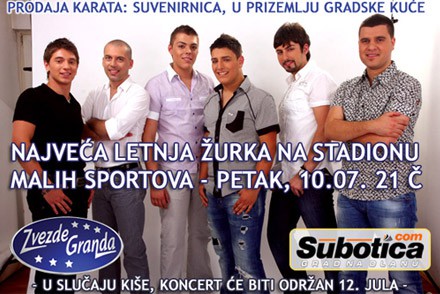 Koncert novih Zvezda Granda u Subotici