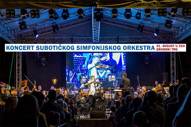 Koncert Subotičkog simfonijskog orkestra i tri tenora u četvrtak na Gradskom trgu