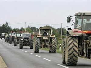 Poljoprivrednici traktorima u Beograd